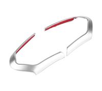 Cocoarm Embellecedor para Volante de Coche, Embellecedor para Volante de Fibra de Carbono, Cubierta de Plástico ABS para, Ligero y Resistente Al Desgaste, Decoración de Apariencia Brillante para