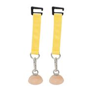 Cocoarm Empuñadura de Bola de Madera para Dominadas, Parte Inferior Plana | Forma de Media Esfera de Madera, Diseño Portátil, Construcción Duradera de Hierro y Nailon, para Escaladores y Fitness