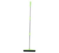 Cocoarm Escoba de Goma Telescópica Ajustable para Suelo con Borde de Escobilla de Goma y Depilación de Mascotas para Limpieza del Hogar, Suelos, Alfombras y Ventanas (GREEN)