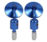 Cocoarm Espejos Retrovisores para Motocicleta de 7/8 Pulgadas, de Aluminio con Lente Convexa para una Visibilidad Clara, ángulo Ajustable para Bicicletas de Calle y Deportivas (BLUE)