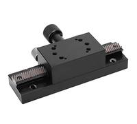 Cocoarm Etapa Deslizante Etapa de Traducción Lineal de Aleación de Aluminio Plataforma de Ajuste Fino Manual de 30 X 50 Mm Cremallera y Piñón Recorrido de 40 Mm Precisión de 30 μm para Equipos de