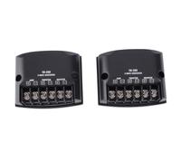Cocoarm Filtro de Audio de 2 Vías de Altavoz de Altavoz de Automóvil con Condensadores de Alta Frecuencia para Graves Mejorados y Sonido Transparente de 60W ABS Universal Black