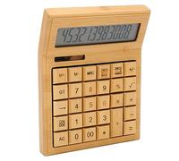 Cocoarm Fuente de Alimentación Dual, Pantalla LCD Digital de 12 bits, Calculadora de Funciones Ecológicas con Botones Grandes, Material Seguro para la Oficina y el Uso del Hogar, Calculadora con