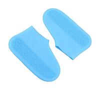 Cocoarm Funda de Silicona Impermeable para Zapatos, Antideslizante, para la Lluvia, Reutilizable, Unisex, Sello de una Pieza, Plegable, Azul, para Caminar, Andar en Bicicleta, Desplazarse bajo la