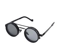 Cocoarm Gafas de Sol Polarizadas Redondas Polarizadas con Sombra Ajustable, 9 Engranajes, Lentes ND, PC, Metal, Bloqueo de Luz, para Hombres, Viajes en la Playa, Conducción, Aventuras Al Aire