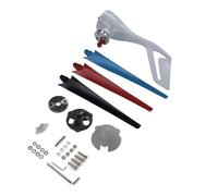 Cocoarm Generador de Viento de 3 Palas Mini Generador de Viento de Aleación de Aluminio Motor de Imán Permanente Trifásico de 300 W Arranque bajo a 2,0 M/s Guiñada Automática para Uso Marino en