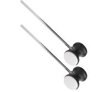 Cocoarm Golpeador de Pedal de Batería, Maza, 2 Unidades, Cabeza de Fieltro | Eje de acero inoxidable, tono de bajo cálido y contundente, pieza de repuesto de percusión, tamaño compacto fácil de