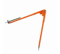 Cocoarm Gran Brújula para Carpintería Ajustable Radio 75 Cm 45 Cm con No.45 Puntas de Acero de Acero Aleación de Alambre de Carrocería (2)