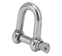 Cocoarm Grillete de Anclaje con Pasador de Tornillo Grillete de Proa en Forma de D de Acero Inoxidable 304 M10 para Cadena y Cable de Acero Fácil Montaje Resistente a la Corrosión para Acampar