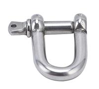 Cocoarm Grillete de Anclaje con Pasador de Tornillo Grillete de Proa en Forma de D de Acero Inoxidable 304 M10 para Cadena y Cable de Acero Fácil Montaje Resistente a la Corrosión para Acampar
