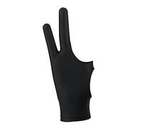 Cocoarm Guante de Artista, Guante de Dibujo, de Bosquejo, de Pintura para Tablet de 2 Dedos, Anti-Manchas con Poliéster Transpirable para Pantallas Táctiles y (S)