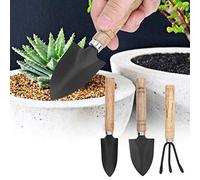 Cocoarm Herramientas de Jardinería Mini de Mini Plantas 3pcs Herramientas de Jardín Miniaturas Pequeñas de Plantas Establecidas Construcción de Metal Real para en Macetas Macetas con Palas de Garra
