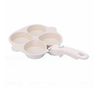 Cocoarm Huevera, Sartén de Aleación de Aluminio Antiadherente para Desayuno con Desmontable para Cocinar Huevos, Hamburguesas y Salchichas Simultáneamente (4 taza)