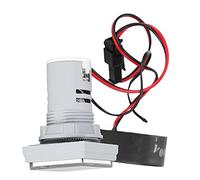 Cocoarm Indicador de Señal de Corriente Luz Indicadora Cuadrada de 3 Pantallas AD16 22VAT 60 a 500VAC 0 a 99.9A Lectura Clara de Alto Brillo para Paneles de Control Gabinetes Eléctricos (WHITE)