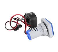 Cocoarm Indicador de Señal de Corriente Luz Indicadora Cuadrada de 3 Pantallas AD16 22VAT 60 a 500VAC 0 a 99.9A Lectura Clara de Alto Brillo para Paneles de Control Gabinetes Eléctricos (BLUE)