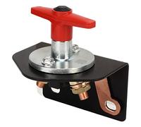 Cocoarm Interruptor de Desconexión de BateríA de 12 V, 60 V, Interruptor Aislador de BateríA de Metal de Aluminio, Perno Prisionero de 300 A de 10 Mm con Placa de Bloqueo, Diseño Giratorio