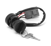 Cocoarm Interruptor de Encendido, Interruptor de Llave de Encendido de Metal ABS con 3 Cables y 2 Llaves, Cerradura de de Reemplazo Directo para ATV BIG BEAR 400 YFM400 4x4 2009 2010 2011 2012