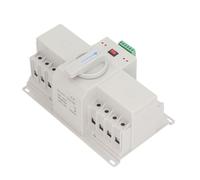 Cocoarm Interruptor de Transferencia Automática Interruptor de Transferencia de Energía Dual 400V 4P, Contactos Plateados de PC Retardantes de Llama, Control Manual Automático, Protección contra