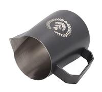 Cocoarm Jarra para Espumar Leche, Jarra para Espumar café de Acero Inoxidable 304 de 450 Ml, Boquilla Estrecha para Arte con Leche Preciso, Vertido sin Goteo, Taza Mezcladora para el Hogar,