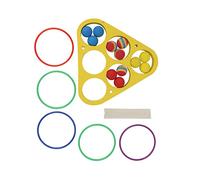 Cocoarm Juego de Lanzamiento de Anillo para Piscina, Juego de Lanzamiento de Anillo de Piscina de Espuma Flotante EVA con 12 Anillos y 12 Bolas, Tabla de Puntuación de 11,8 X 11,8 X 1,2 Pulgadas