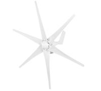 Cocoarm Kit de Aerogeneradores Generador Eólico de Aleación y Plástico 200W 6 Aspas 12V 24V 48V Diseño de Imán Permanente para Barcos Cabinas Terrazas y Casas Móviles (48V)