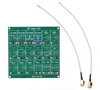 Cocoarm Kit de Demostración RF Placa de Prueba de Radiofrecuencia Módulo de Prueba RF con 18 Módulos Funcionales y 2 Cables Parche UFL para Calibración y Aprendizaje de Analizador de