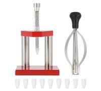 Cocoarm Kit de Herramientas para Reparaci¨®n de Relojes, Prensador Manual con 10 Puntas de Pl¨¢stico, Herramienta Profesional para Manecillas