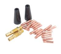 Cocoarm Kit de Pistola de Soldadura MIG de 24 Piezas, Consumibles de Cobre con Difusor de Boquilla de Punta para Antorcha de Soldadura FY 15AK, Piezas de Repuesto Rápidas para Usuarios de Talleres de