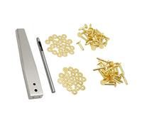 Cocoarm Kit de Rebabas de Remache de Cobre, Juego de Remaches y Rebabas de Latón con Arandelas de Ajuste para Artesanía de Cuero, Cinturón, Bolsa, Reparación de Ropa DIY (Estilo A)