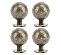 Cocoarm Kit de Remaches Redondos, Construcción de Hierro, Atornillado, 50 | Herrajes para artesanía en cuero para manualidades, pernos de bola de 8mm, sujetadores de 6mm, accesorio roscado para