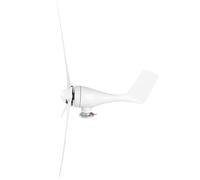 Cocoarm Kit de Turbinas Eólicas Pequeño Generador de Viento 100W Aleación y Plástico Generador de Imán Permanente de 3 Palas Salida Estable Bajo Nivel de Ruido para Barcos Cabinas Casas Móviles (24V)