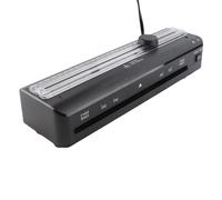 Cocoarm Laminadora Compacta para Fotos A4, con Interruptor de Palanca ABS para Extracción Fácil de Películas, Laminado en Frío y Caliente, Velocidad de 320 Mm/min, Ancho de (Enchufe europeo
