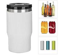Cocoarm Las Tapas Dobles Pueden Contener Las Botellas de Soporte Aisladas - Acero Inoxidable 304 - un Aspecto único para el Placer Externo Durante 24 Horas (WHITE)