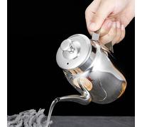 Cocoarm Lata de Aceite de Acero Inoxidable, Botella de Aceite de Cocina a Prueba de Fugas y Dispensador de para, Salsa de Soja, Vinagre, Contenedor Compacto de Almacenamiento de Condimentos para