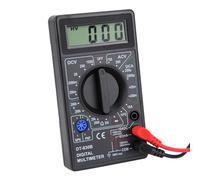 Cocoarm LCD Multímetro Digital AMP Volt Volt Medidor de Ohmetro para Laboratorio y Trampa Doméstica Black 9V Multímetro (DT-830B negro)