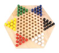 Cocoarm Los Verificadores de Madera Interactivos Chinos Establecen un Colorido Juego de Ajedrez para Niños y Adultos, el Juguete de Desarrollo de Pensamiento Lógico, Adecuado para la Casa y la Sala