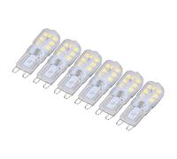 Cocoarm Luz de Protección Ocular de Ahorro de Energía de Bombilla G9 en Mal Estado para la Lámpara de Mesa de Araña 6pcs (Iluminación blanca 220V)
