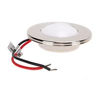 Cocoarm Luz Interior LED para Barco RV de 3 Pulgadas, Luz de Techo Pulida de Acero Inoxidable, Empotrada de 1,1 W 32 Lm para Vehículos Recreativos y Barcos