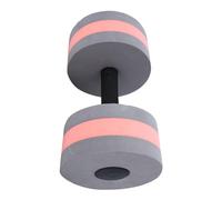 Cocoarm Mancuerna Flotante, Mancuerna de Agua de Espuma EVA para Fitness, con Agarre Cómodo, para Deportes Acuáticos y Ejercicio en Interiores (gris y rojo)