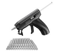 Cocoarm Máquina de Pegamento Termofusible Inalámbrica Profesional Kit de Herramientas de Reparación de Manualidades Recargable por USB con Boquilla de Cobre Calor Rápido 302F Flujo de Pegamento de