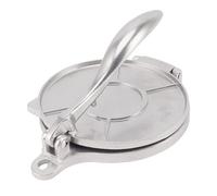 Cocoarm Máquina para Hacer Tortillas, Prensa de Masa Manual de Aluminio para Hacer Roti y Tacos, Herramienta Antiadherente para Cocineros Caseros, 16 Cm, Color Negro (16cm Plata)