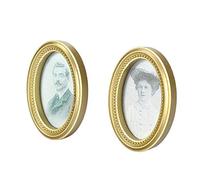 Cocoarm Marco en Miniatura de Casa de Muñecas, Decoración de Pared de Plástico de Estilo Medieval, Accesorio de Imagen Ovalada a Escala 1:12 para Escenas de Casa de Muñecas