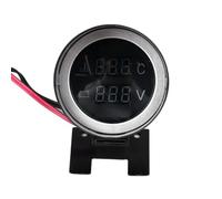 Cocoarm Medidor Digital de Temperatura del Agua, Material ABS, Pantalla de Alta Precisión, Medidor de Voltaje y Temperatura 2 en 1 para Vehículos DC 9-36V