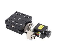 Cocoarm Mesa Deslizante de Aleación de Aluminio de Etapa Lineal Guía de Bolas de 60 X 60 Mm Etapa Lineal Recorrido de 20 Mm Carga de 5 Kg Precisión de Repetición de ±1,5 μm para Control de