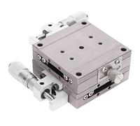 Cocoarm Mesa Deslizante Lineal Mesa Deslizante de Rodillos Cruzados de Acero Inoxidable 60x60 Mm M2G S60 con Paralelismo de 60 μm Recorrido de ±6,5 Mm para Inspección Manual de Laboratorio con
