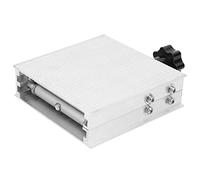 Cocoarm Mesa Elevadora de Laboratorio Plataforma Elevadora de Laboratorio de Aleación de Aluminio 100 X 100 Mm Ajuste Fino Manual Carga de 5 Kg de 30 a 87 Mm para Laboratorios de Biología, Química y