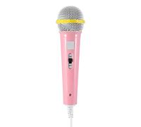 Cocoarm Micrófono de Micrófono con Cable Juguete Musical para Niños con Jack de 3,5 Mm para Niños Adultos Familia Canting Fiest Trips (Pink)