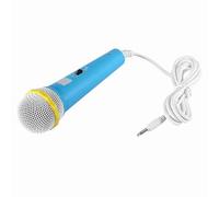 Cocoarm Micrófono de Micrófono con Cable Juguete Musical para Niños con Jack de 3,5 Mm para Niños Adultos Familia Canting Fiest Trips (Blue)