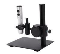 Cocoarm Microscopio USB Digital Aleación de Aluminio ABS Mini Microscopio Electrónico 12MP 3840 X 3104 con 3 Lentes Anillo de Luz Soporte de 360 Grados para Inspección CNC Reparación de Soldadura