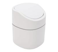 Cocoarm Mini Bote de Basura con Tapa Pequeño Cubo de Basura de Escritorio ABS y PP 5,31 X 5,31 X 6,50 Pulgadas Cesta de de Encimera Liviana para el Hogar, Oficina, Baño, Escritorio de Tocador (Tapa